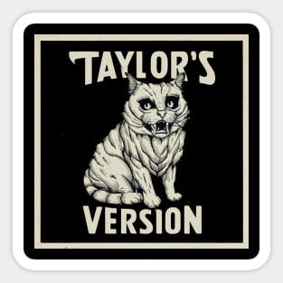 death metal taylors cat version Sticker